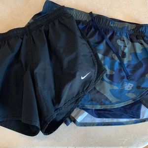 ! 2 pack of shorts ! Nike and new balance